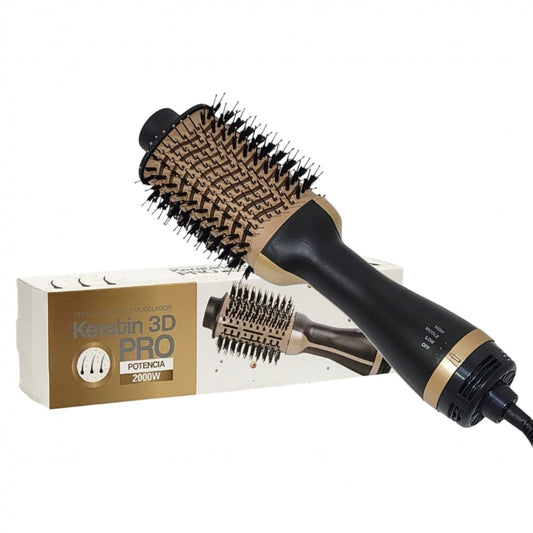 CEPILLO SECADOR KERATIN 3D PRO - POTENCIA 2000W