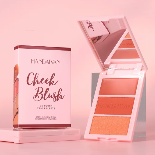 PALETA DE RUBORES HANDAIYAN CHEEK BLUSH 3D